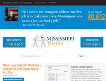 Tablet Screenshot of mississippiworks.org